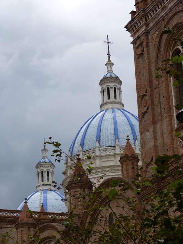 We've fallen in love with cathedrals in downtown Cuenca, Ecuador.