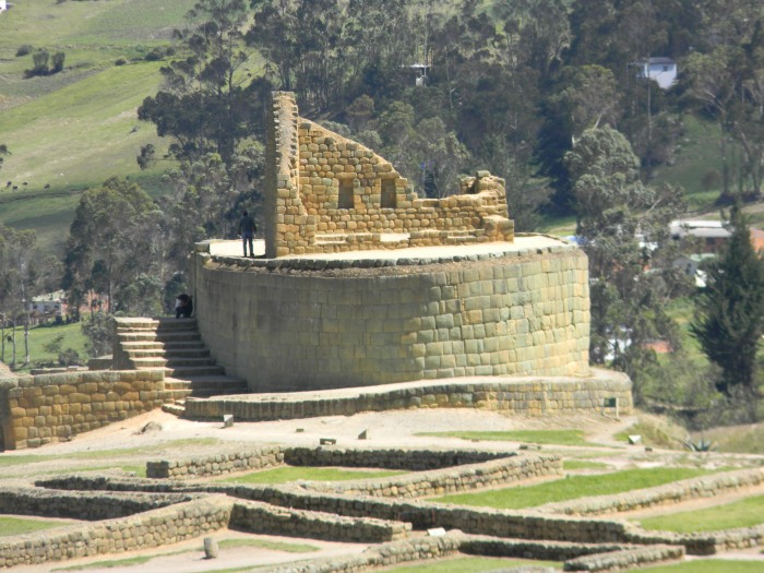 Incan temple at the center of Ingapirca