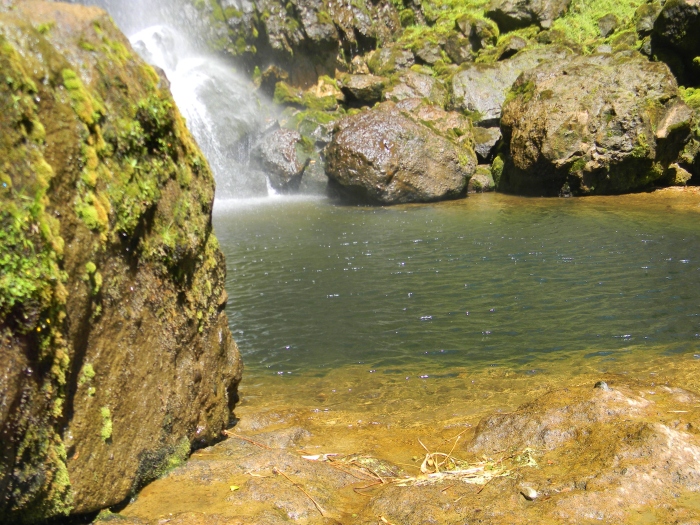 The water was clean and clear, flowing from high in the Andes.  (Kathy's photo) 