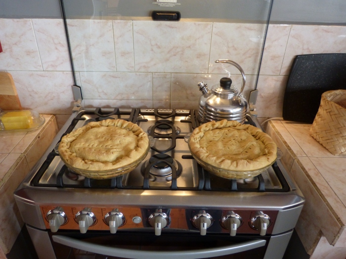 The oven allowed me to bake these great pies!