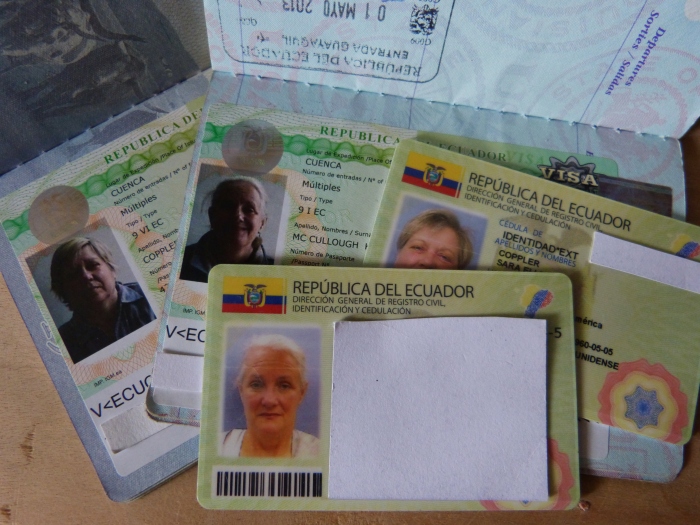 Ecuador residency visas and cedulas--