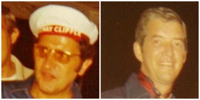 Bobby "I" (L) and my father (R) during the summer of 1970--