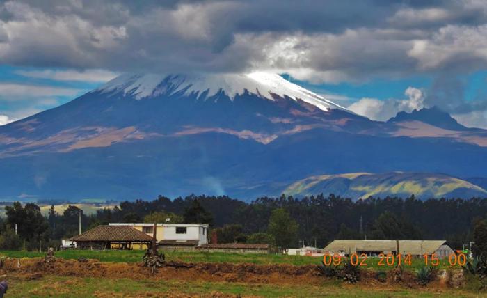 Lynn's amazing photo of Cotopaxi, the second-highest peak in Ecuador--
