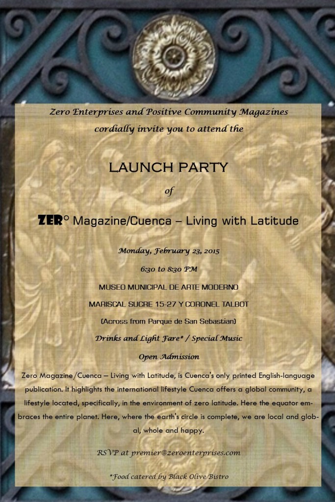 Launch Party Invitation zero magazine